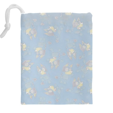 Bluey, Bluey merch, Bluey pattern, Bluey Bluey, bingo, Bluey design, bluey dog Drawstring Pouch (4XL) from ArtsNow.com Back