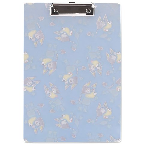 Bluey, Bluey merch, Bluey pattern, Bluey Bluey, bingo, Bluey design, bluey dog A4 Acrylic Clipboard from ArtsNow.com Front