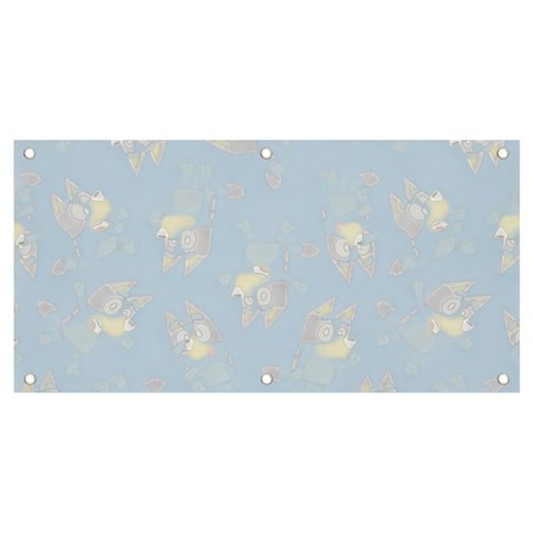 Bluey, Bluey merch, Bluey pattern, Bluey Bluey, bingo, Bluey design, bluey dog Banner and Sign 4  x 2  from ArtsNow.com Front