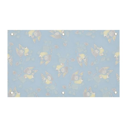 Bluey, Bluey merch, Bluey pattern, Bluey Bluey, bingo, Bluey design, bluey dog Banner and Sign 5  x 3  from ArtsNow.com Front
