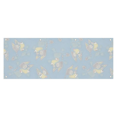 Bluey, Bluey merch, Bluey pattern, Bluey Bluey, bingo, Bluey design, bluey dog Banner and Sign 8  x 3  from ArtsNow.com Front