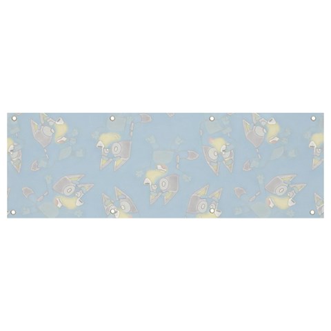 Bluey, Bluey merch, Bluey pattern, Bluey Bluey, bingo, Bluey design, bluey dog Banner and Sign 9  x 3  from ArtsNow.com Front