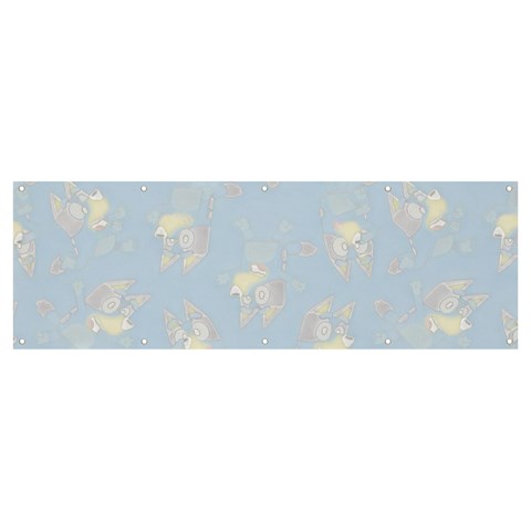 Bluey, Bluey merch, Bluey pattern, Bluey Bluey, bingo, Bluey design, bluey dog Banner and Sign 12  x 4  from ArtsNow.com Front