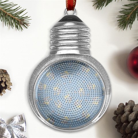 Bluey, Bluey merch, Bluey pattern, Bluey Bluey, bingo, Bluey design, bluey dog Metal Light Bulb Shape Ornament from ArtsNow.com Front