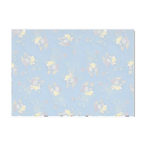 Bluey, Bluey merch, Bluey pattern, Bluey Bluey, bingo, Bluey design, bluey dog Crystal Sticker (A4) from ArtsNow.com Front