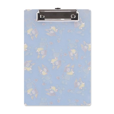 Bluey, Bluey merch, Bluey pattern, Bluey Bluey, bingo, Bluey design, bluey dog A5 Acrylic Clipboard from ArtsNow.com Front