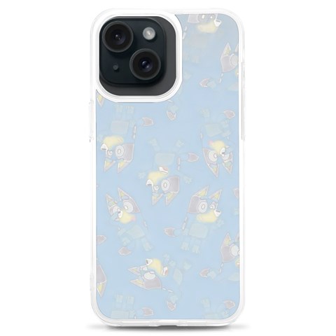 Bluey, Bluey merch, Bluey pattern, Bluey Bluey, bingo, Bluey design, bluey dog iPhone 15 Plus TPU UV Print Case from ArtsNow.com Front
