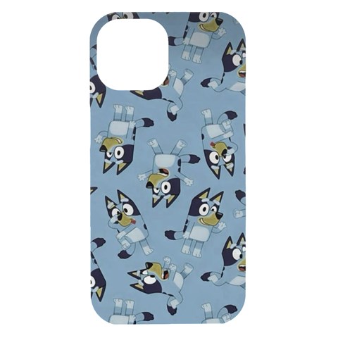 Bluey, Bluey merch, Bluey pattern, Bluey Bluey, bingo, Bluey design, bluey dog iPhone 15 Black UV Print PC Hardshell Case from ArtsNow.com Front