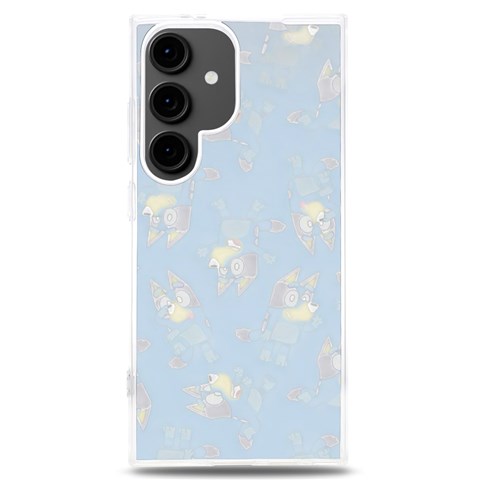 Bluey, Bluey merch, Bluey pattern, Bluey Bluey, bingo, Bluey design, bluey dog Samsung Galaxy S24 Plus 6.7 Inch TPU UV Case from ArtsNow.com Front