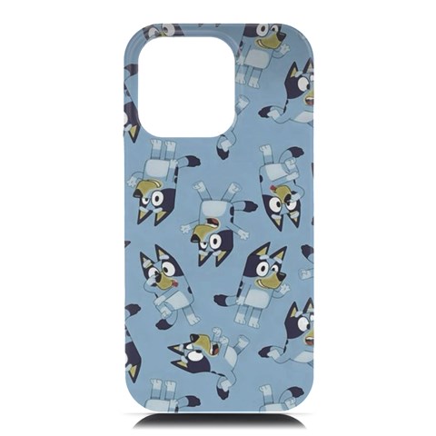 Bluey, Bluey merch, Bluey pattern, Bluey Bluey, bingo, Bluey design, bluey dog iPhone 16 Pro Max Black UV Print PC Hardshell Case from ArtsNow.com Front