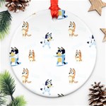 Bluey, Bluey merch, Bluey pattern, Bluey Bluey, bingo, Bluey design, bluey dog Ornament (Round) Bluey, Bluey merch, Bluey pattern, Bluey Bluey, bingo, Bluey design, bluey dog Ornament (Round)