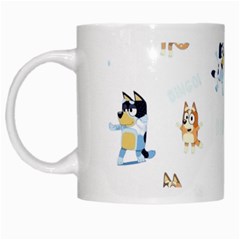 Bluey, Bluey merch, Bluey pattern, Bluey Bluey, bingo, Bluey design, bluey dog White Mug from ArtsNow.com Left
