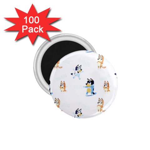 Bluey, Bluey merch, Bluey pattern, Bluey Bluey, bingo, Bluey design, bluey dog 1.75  Magnets (100 pack)  from ArtsNow.com Front