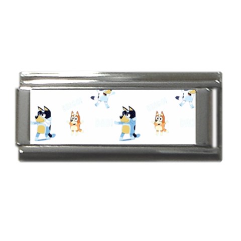 Bluey, Bluey merch, Bluey pattern, Bluey Bluey, bingo, Bluey design, bluey dog Superlink Italian Charm (9mm) from ArtsNow.com Front