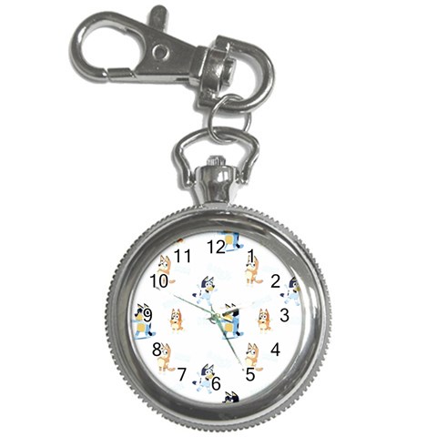 Bluey, Bluey merch, Bluey pattern, Bluey Bluey, bingo, Bluey design, bluey dog Key Chain Watches from ArtsNow.com Front