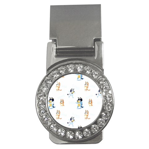 Bluey, Bluey merch, Bluey pattern, Bluey Bluey, bingo, Bluey design, bluey dog Money Clips (CZ)  from ArtsNow.com Front