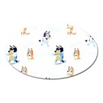Bluey, Bluey merch, Bluey pattern, Bluey Bluey, bingo, Bluey design, bluey dog Oval Magnet Bluey, Bluey merch, Bluey pattern, Bluey Bluey, bingo, Bluey design, bluey dog Oval Magnet
