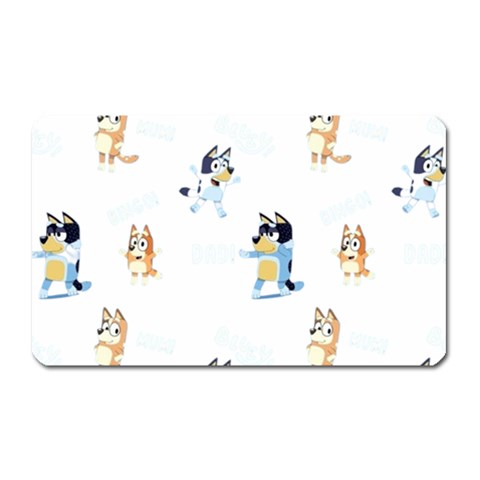 Bluey, Bluey merch, Bluey pattern, Bluey Bluey, bingo, Bluey design, bluey dog Magnet (Rectangular) from ArtsNow.com Front