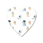 Bluey, Bluey merch, Bluey pattern, Bluey Bluey, bingo, Bluey design, bluey dog Heart Magnet Bluey, Bluey merch, Bluey pattern, Bluey Bluey, bingo, Bluey design, bluey dog Heart Magnet