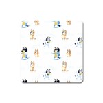 Bluey, Bluey merch, Bluey pattern, Bluey Bluey, bingo, Bluey design, bluey dog Square Magnet Bluey, Bluey merch, Bluey pattern, Bluey Bluey, bingo, Bluey design, bluey dog Square Magnet