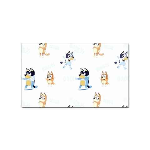 Bluey, Bluey merch, Bluey pattern, Bluey Bluey, bingo, Bluey design, bluey dog Sticker Rectangular (100 pack) from ArtsNow.com Front
