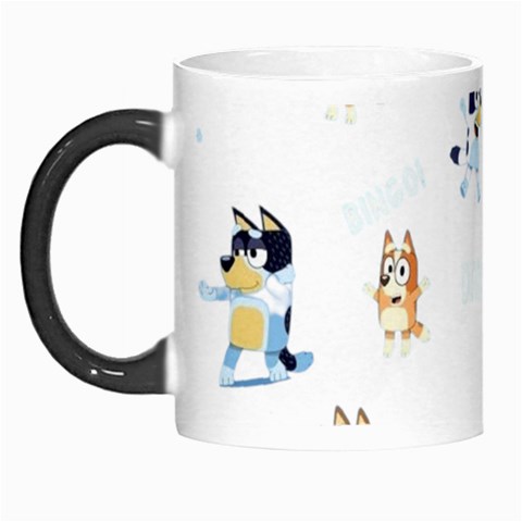 Bluey, Bluey merch, Bluey pattern, Bluey Bluey, bingo, Bluey design, bluey dog Morph Mug from ArtsNow.com Left