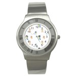 Bluey, Bluey merch, Bluey pattern, Bluey Bluey, bingo, Bluey design, bluey dog Stainless Steel Watch Bluey, Bluey merch, Bluey pattern, Bluey Bluey, bingo, Bluey design, bluey dog Stainless Steel Watch