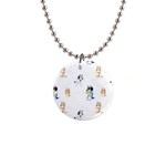 Bluey, Bluey merch, Bluey pattern, Bluey Bluey, bingo, Bluey design, bluey dog 1 Button Necklace Bluey, Bluey merch, Bluey pattern, Bluey Bluey, bingo, Bluey design, bluey dog 1 Button Necklace