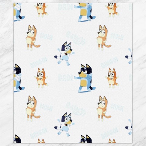 Bluey, Bluey merch, Bluey pattern, Bluey Bluey, bingo, Bluey design, bluey dog Canvas 8  x 10  from ArtsNow.com 8.15 x9.66  Canvas - 1