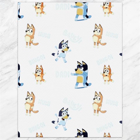 Bluey, Bluey merch, Bluey pattern, Bluey Bluey, bingo, Bluey design, bluey dog Canvas 12  x 16  from ArtsNow.com 11.86 x15.41  Canvas - 1