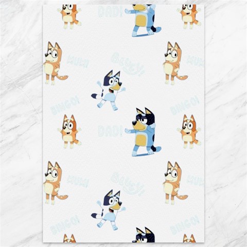Bluey, Bluey merch, Bluey pattern, Bluey Bluey, bingo, Bluey design, bluey dog Canvas 12  x 18  from ArtsNow.com 11.88 x17.36  Canvas - 1