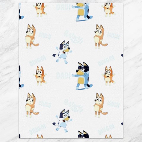 Bluey, Bluey merch, Bluey pattern, Bluey Bluey, bingo, Bluey design, bluey dog Canvas 18  x 24  from ArtsNow.com 17.8 x23.08  Canvas - 1