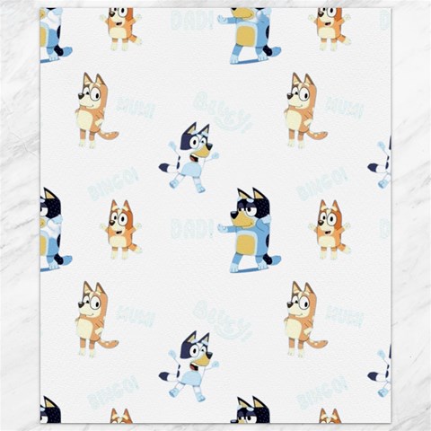 Bluey, Bluey merch, Bluey pattern, Bluey Bluey, bingo, Bluey design, bluey dog Canvas 20  x 24  from ArtsNow.com 19.57 x23.15  Canvas - 1