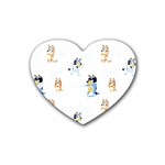Bluey, Bluey merch, Bluey pattern, Bluey Bluey, bingo, Bluey design, bluey dog Rubber Heart Coaster (4 pack) Bluey, Bluey merch, Bluey pattern, Bluey Bluey, bingo, Bluey design, bluey dog Rubber Heart Coaster (4 pack)
