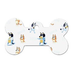 Bluey, Bluey merch, Bluey pattern, Bluey Bluey, bingo, Bluey design, bluey dog Dog Tag Bone (Two Sides) from ArtsNow.com Back