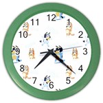 Bluey, Bluey merch, Bluey pattern, Bluey Bluey, bingo, Bluey design, bluey dog Color Wall Clock Bluey, Bluey merch, Bluey pattern, Bluey Bluey, bingo, Bluey design, bluey dog Color Wall Clock