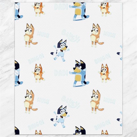 Bluey, Bluey merch, Bluey pattern, Bluey Bluey, bingo, Bluey design, bluey dog Canvas 11  x 14  from ArtsNow.com 10.95 x13.48  Canvas - 1