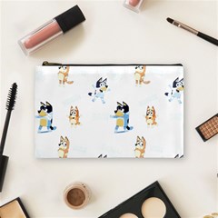 Bluey, Bluey merch, Bluey pattern, Bluey Bluey, bingo, Bluey design, bluey dog Cosmetic Bag (Medium) from ArtsNow.com Front