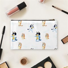 Bluey, Bluey merch, Bluey pattern, Bluey Bluey, bingo, Bluey design, bluey dog Cosmetic Bag (Medium) from ArtsNow.com Back