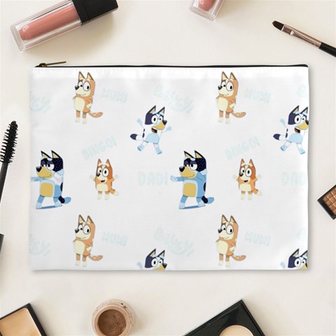 Bluey, Bluey merch, Bluey pattern, Bluey Bluey, bingo, Bluey design, bluey dog Cosmetic Bag (XL) from ArtsNow.com Front