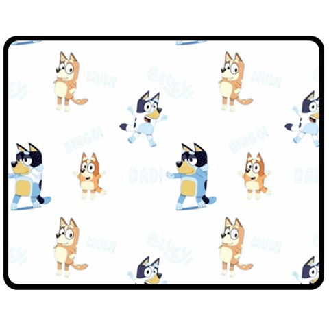 Bluey, Bluey merch, Bluey pattern, Bluey Bluey, bingo, Bluey design, bluey dog 60  x 50  Fleece Blanket (Medium) from ArtsNow.com 60 x50  Blanket Front