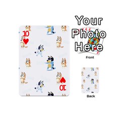 Bluey, Bluey merch, Bluey pattern, Bluey Bluey, bingo, Bluey design, bluey dog Playing Cards 54 Designs (Mini) from ArtsNow.com Front - Heart10