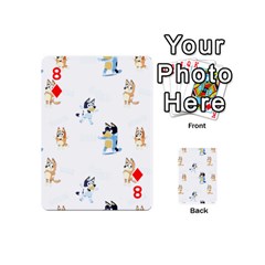 Bluey, Bluey merch, Bluey pattern, Bluey Bluey, bingo, Bluey design, bluey dog Playing Cards 54 Designs (Mini) from ArtsNow.com Front - Diamond8