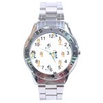 Bluey, Bluey merch, Bluey pattern, Bluey Bluey, bingo, Bluey design, bluey dog Stainless Steel Analogue Watch Bluey, Bluey merch, Bluey pattern, Bluey Bluey, bingo, Bluey design, bluey dog Stainless Steel Analogue Watch