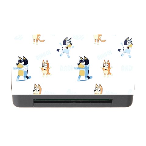 Bluey, Bluey merch, Bluey pattern, Bluey Bluey, bingo, Bluey design, bluey dog Memory Card Reader with CF from ArtsNow.com Front
