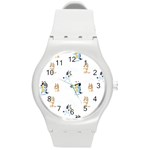Bluey, Bluey merch, Bluey pattern, Bluey Bluey, bingo, Bluey design, bluey dog Round Plastic Sport Watch (M) Bluey, Bluey merch, Bluey pattern, Bluey Bluey, bingo, Bluey design, bluey dog Round Plastic Sport Watch (M)