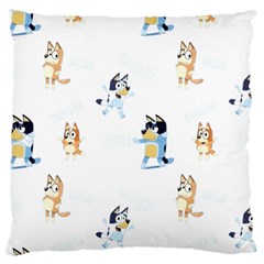 Bluey, Bluey merch, Bluey pattern, Bluey Bluey, bingo, Bluey design, bluey dog Large Cushion Case (Two Sides) from ArtsNow.com Back