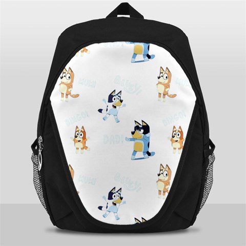 Bluey, Bluey merch, Bluey pattern, Bluey Bluey, bingo, Bluey design, bluey dog Backpack Bag from ArtsNow.com Front