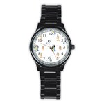 Bluey, Bluey merch, Bluey pattern, Bluey Bluey, bingo, Bluey design, bluey dog Stainless Steel Round Watch Bluey, Bluey merch, Bluey pattern, Bluey Bluey, bingo, Bluey design, bluey dog Stainless Steel Round Watch