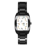Bluey, Bluey merch, Bluey pattern, Bluey Bluey, bingo, Bluey design, bluey dog Stainless Steel Barrel Watch Bluey, Bluey merch, Bluey pattern, Bluey Bluey, bingo, Bluey design, bluey dog Stainless Steel Barrel Watch